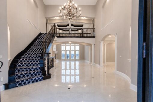 Vizzini custom home in Franklin by Kingfogl – 1st floor - foyer and staircase