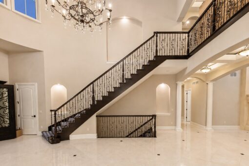 Vizzini custom home in Franklin by Kingfogl – 1st floor - foyer staircase
