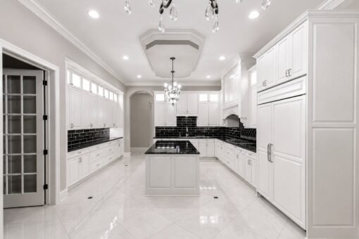 Vizzini custom home in Franklin by Kingfogl – 1st floor - kitchen wide view