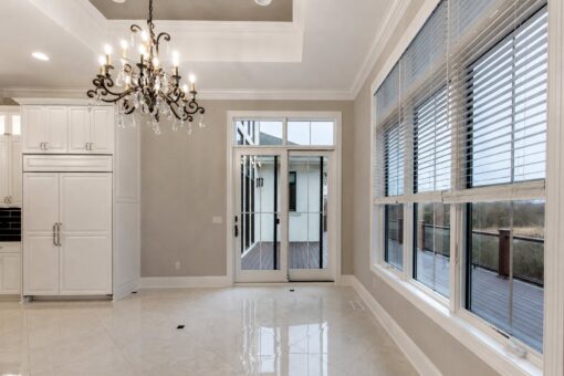 Vizzini custom home in Franklin by Kingfogl – 1st floor - breakfast area and patio