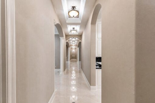 Vizzini custom home in Franklin by Kingfogl – 1st floor - main hallway - view 3
