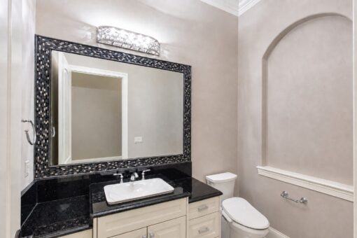 Vizzini custom home in Franklin by Kingfogl – 1st floor - powder room