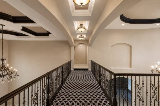 Vizzini custom home in Franklin by Kingfogl – 2nd floor - hallway bridge
