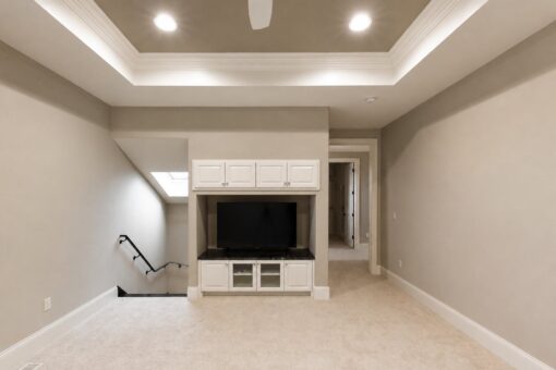Vizzini custom home in Franklin by Kingfogl – 2nd floor - loft media room