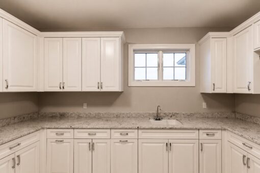 Vizzini custom home in Franklin by Kingfogl – 2nd floor - utility room sink and cabinets