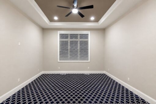 Vizzini custom home in Franklin by Kingfogl – basement - bedroom - view 2