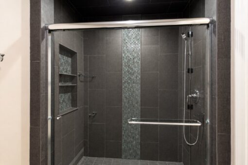 Vizzini custom home in Franklin by Kingfogl – basement - bathroom 2 shower