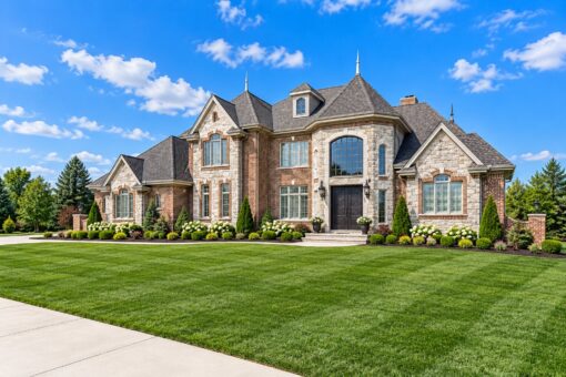 Wildwood custom home in Mequon by Kingfogl – front elevation
