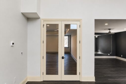 Apex French doors to the exercise room