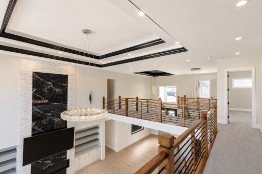 Apex loft balcony overlooking the great room