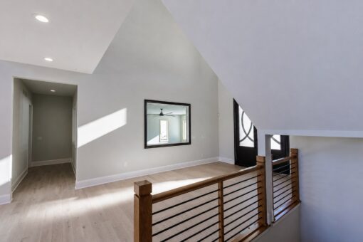 Apex upper hallway with interior window