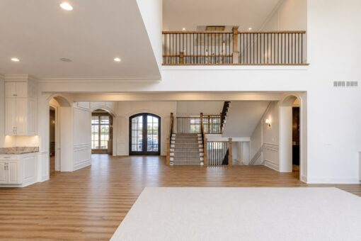 Ridge great room with balcony and view to the foyer