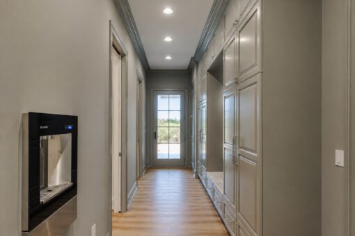Ridge mudroom hallway with built-in cabinetry